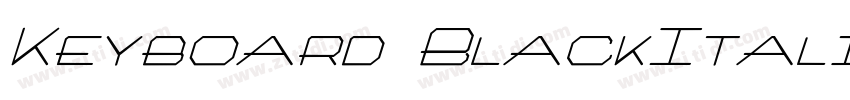 Keyboard BlackItali字体转换